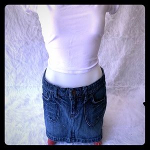 Denim mini skirt